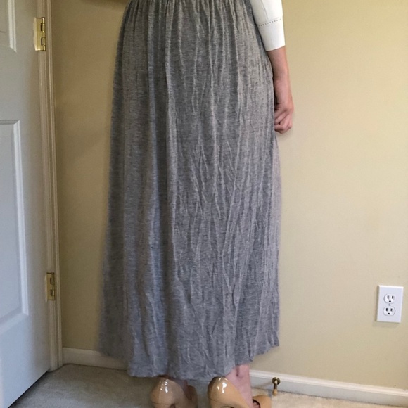 Robert Rodriquez Jersey Side Slit Maxi Skirt - Picture 5 of 5